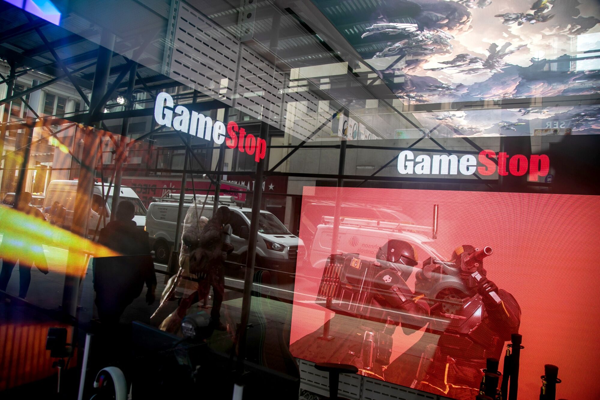 Estabelecimento da GameStop em Nova York