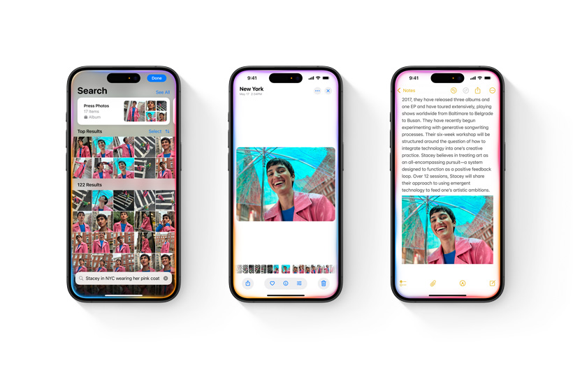 Interfaces do iOS 18 (Divulgação/Apple)