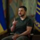 O chefe de estado ucraniano, Volodymyr Zelensky, em conversa com a Reuters, em Kiev, Ucrânia (REUTERS/Gleb Garanich)