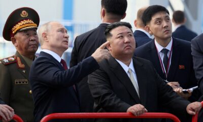 Vladimir Putin e Kim Jong Un em Rússia 13/9/2023 Sputnik/Mikhail Metzel/Kremlin via REUTERS