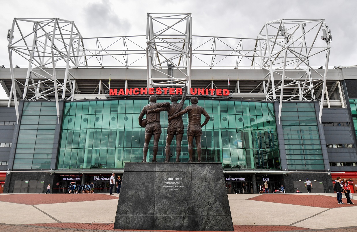 Old Trafford Stadium As Owners Open to Sale of Minority Stake in Manchester United