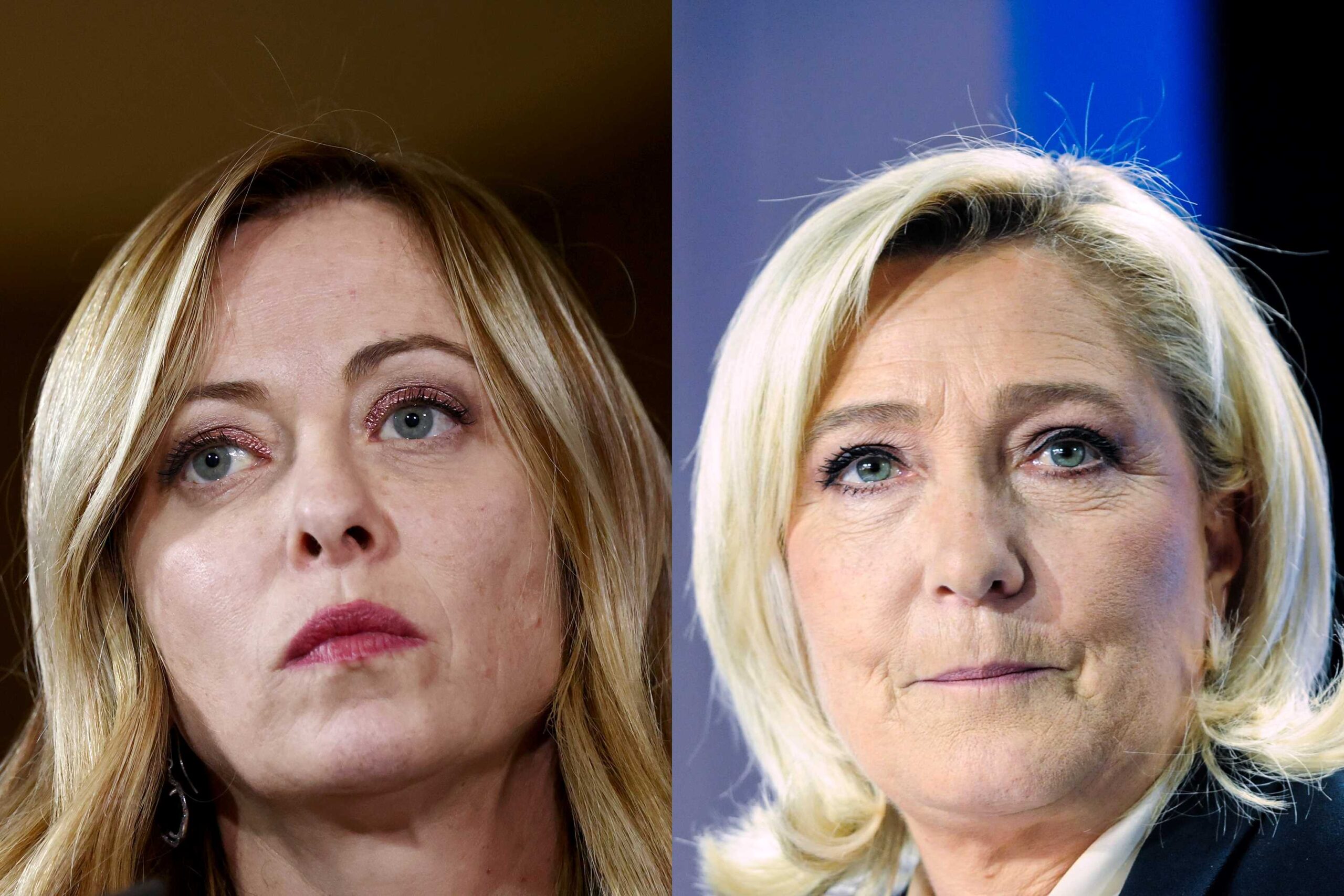 Giorgia Meloni e Le Pen