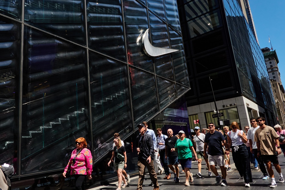 Estabelecimento House of Innovation da Nike na Quinta Avenida em Nova York, EUA, na sexta-feira, 28 de junho de 2024 (Bing Guan/Bloomberg)