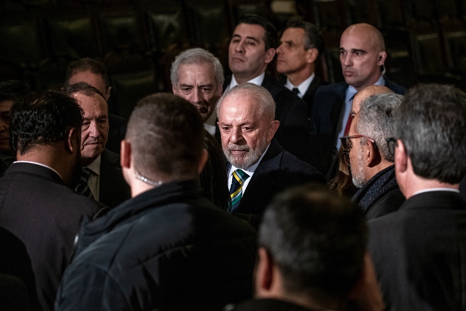 President Boric Hosts Brazilian Counterpart Lula At La Moneda