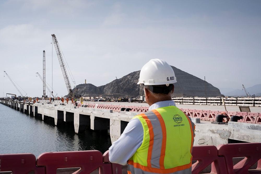 Construction At The Chinese-Financed Chancay Deepwater Port In Peru