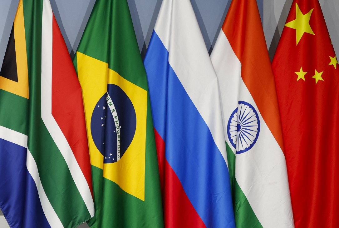 Bandeiras dos países BRIC