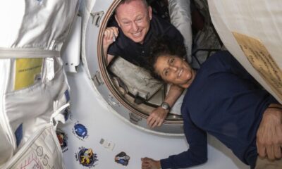 Suni Williams e Butch Wilmore na ISS (Divulgação/Nasa)