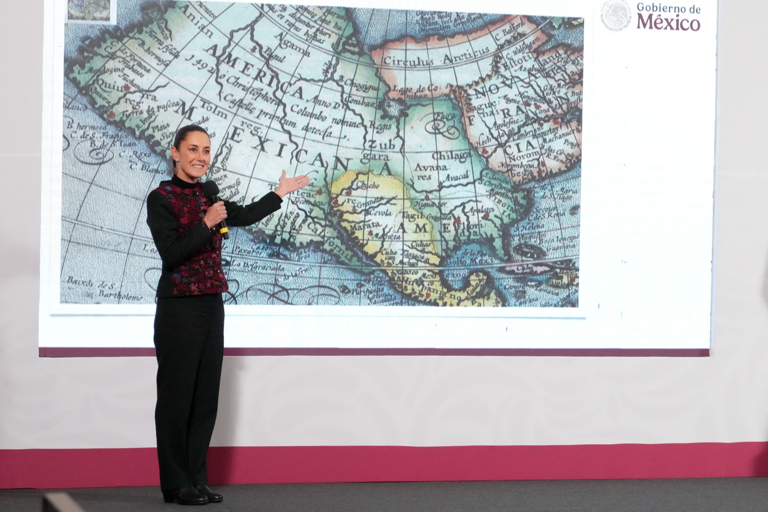 Coletiva de imprensa da presidenta Claudia Sheinbaum.