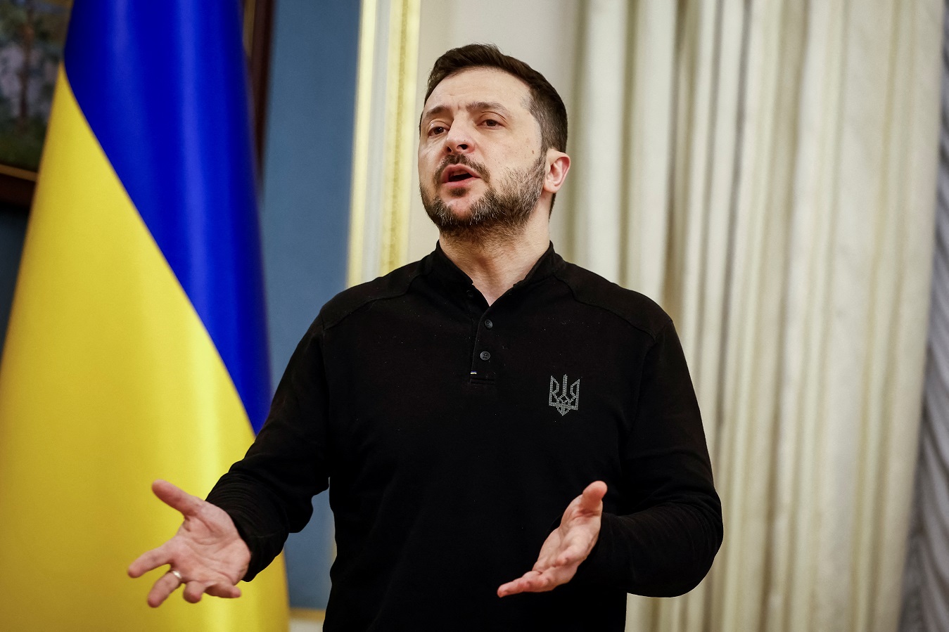Imagem de Volodymyr Zelensky, presidente da Ucrânia