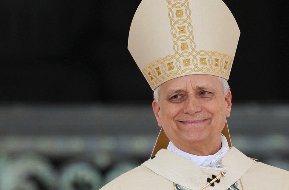 Papa Leão XIV durante sua missa de inauguração.