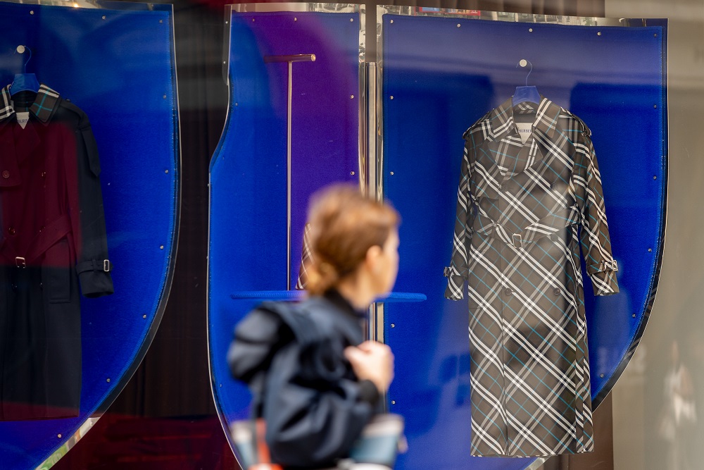 Boutique da Burberry em Londres.