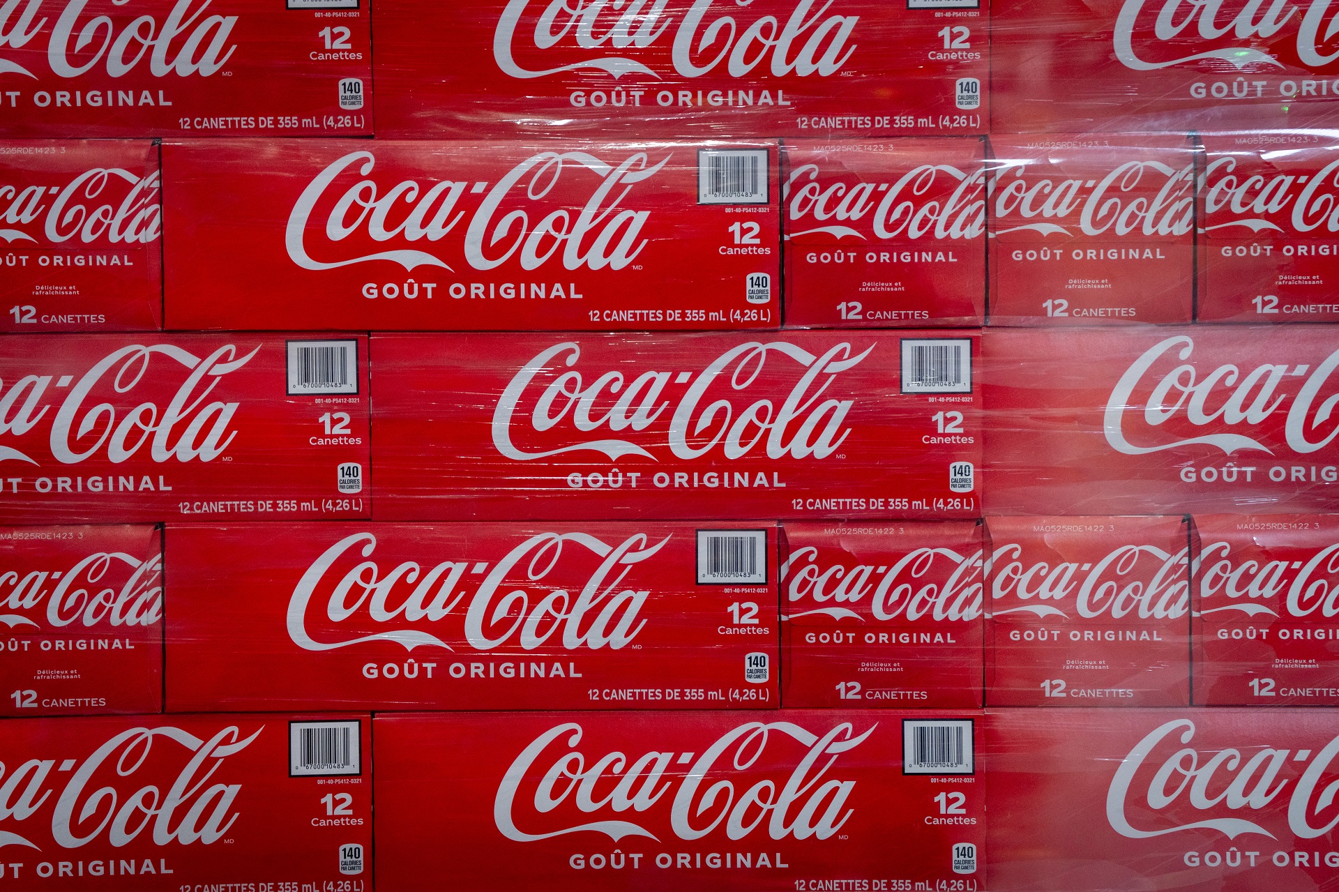 Uma imagem do logo da Coca-Cola.