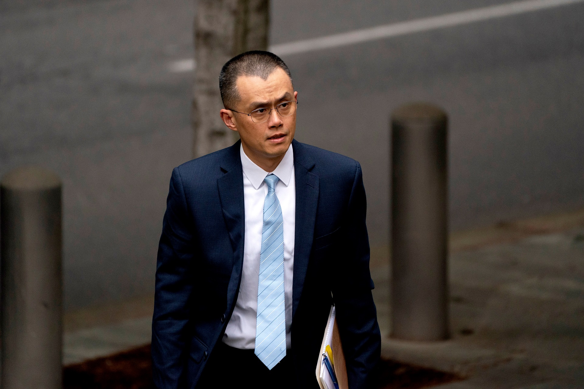 Changpeng Zhao at court