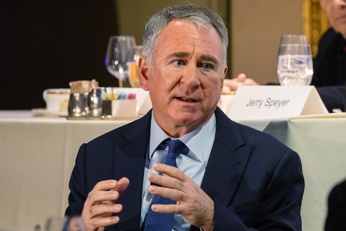 Ken Griffin durante sua fala.