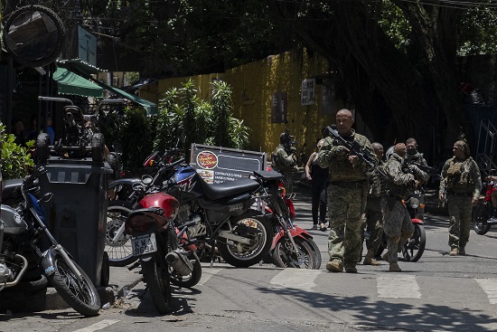 Ação policial na favela da Rocinha
