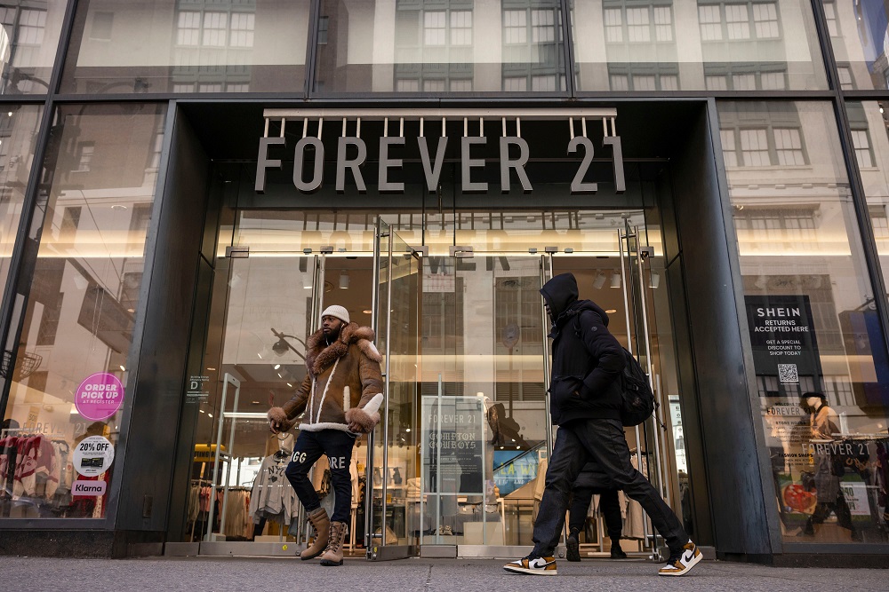 Imagem relacionada à situação financeira da Forever 21.