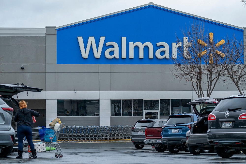 Imagem de uma loja Walmart.