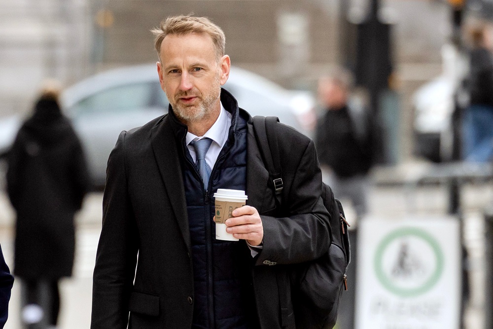 Andrew Pearse arrives at court for sentencing