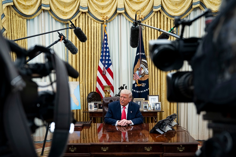 Discurso de Donald Trump no Salão Oval sobre tarifas