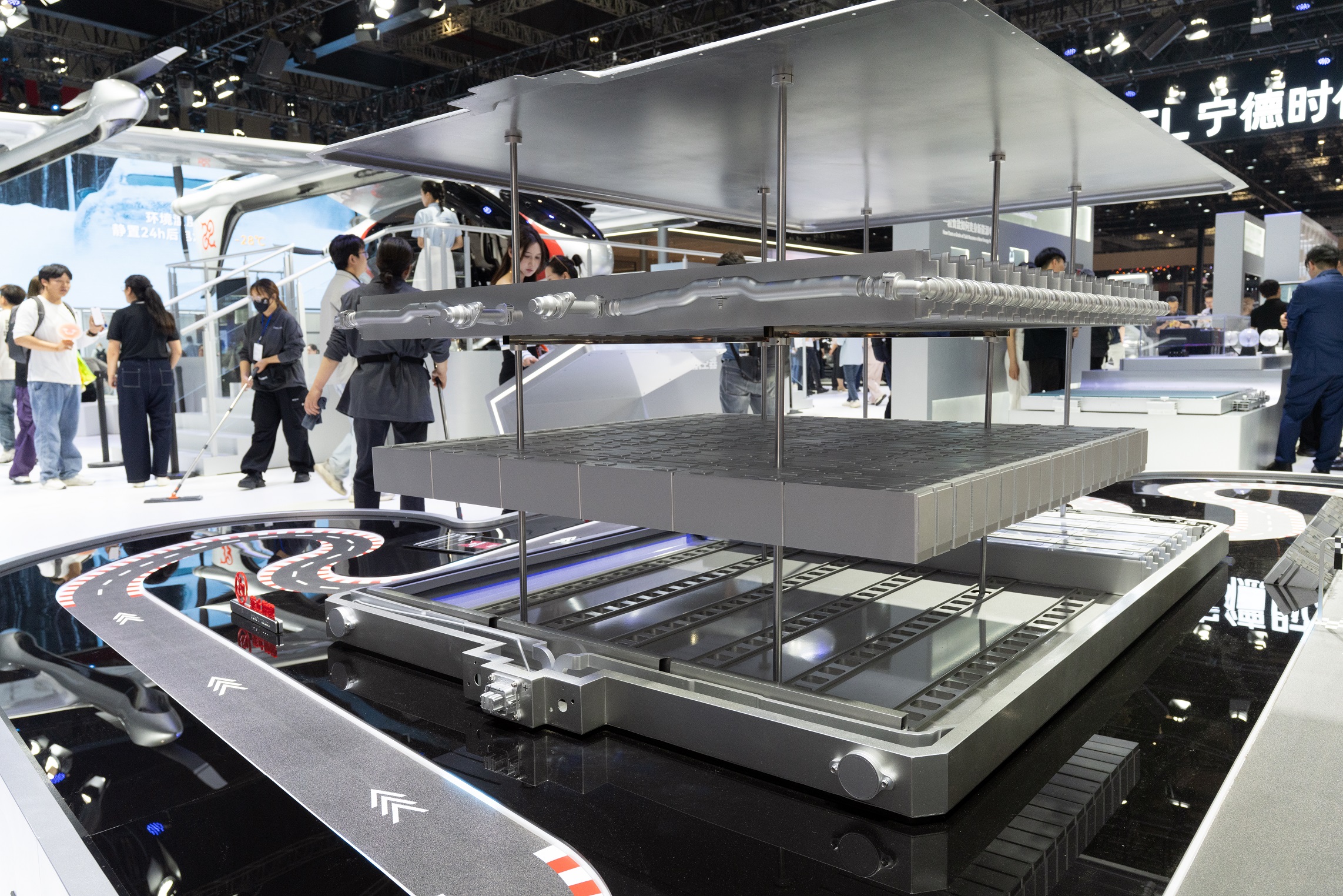 A glimpse of the latest automotive innovations at the event.