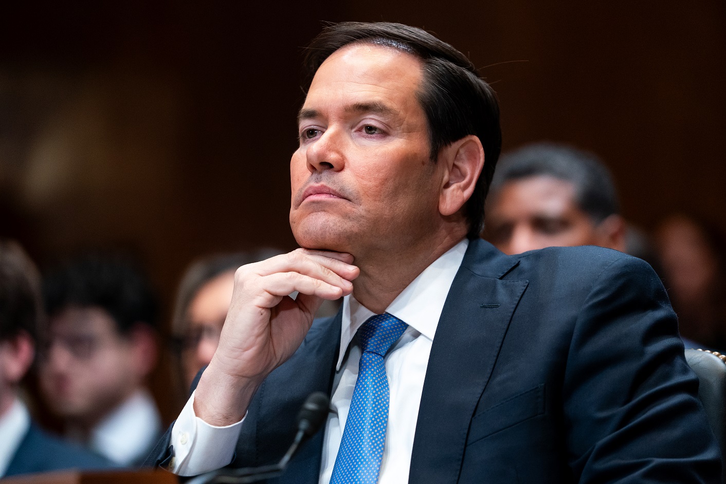 Marco Rubio durante depoimento.