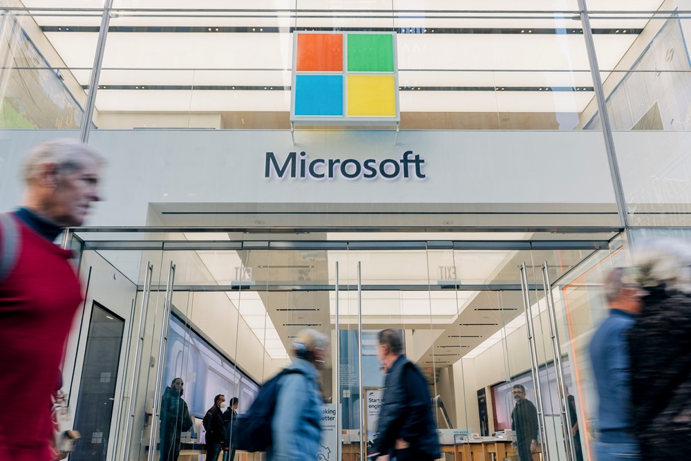Imagem de uma loja da Microsoft em Nova York