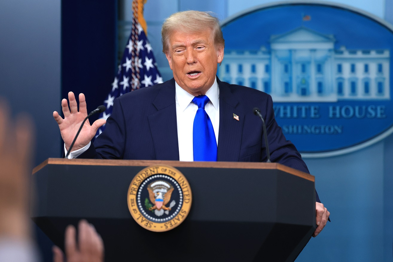 Presidente Trump em discurso