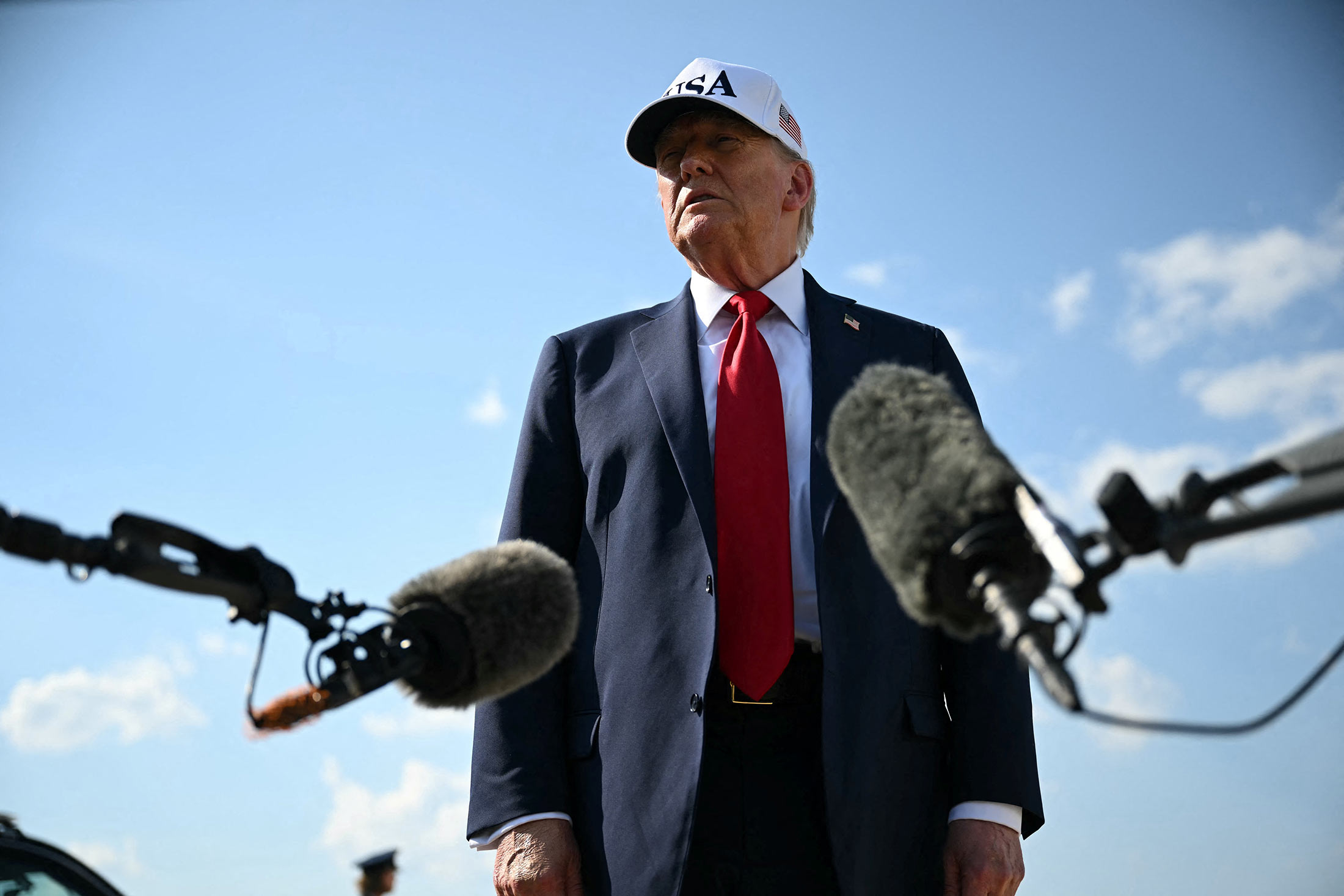 Donald Trump na Base Aérea Conjunta Andrews