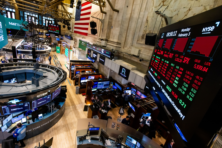 Uma representação visual do mercado financeiro americano.