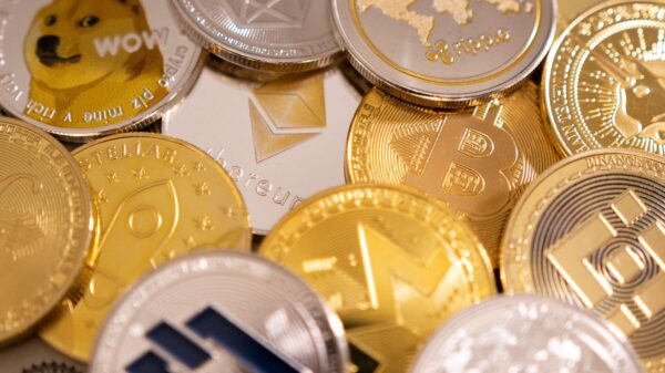 Imagem ilustrativa de criptomoedas.