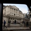 Imagem da sede do Banco da Inglaterra em Londres.