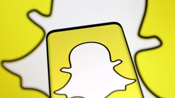 Logo do Snapchat em uma ilustração