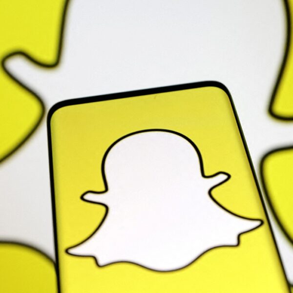 Logo do Snapchat em uma ilustração