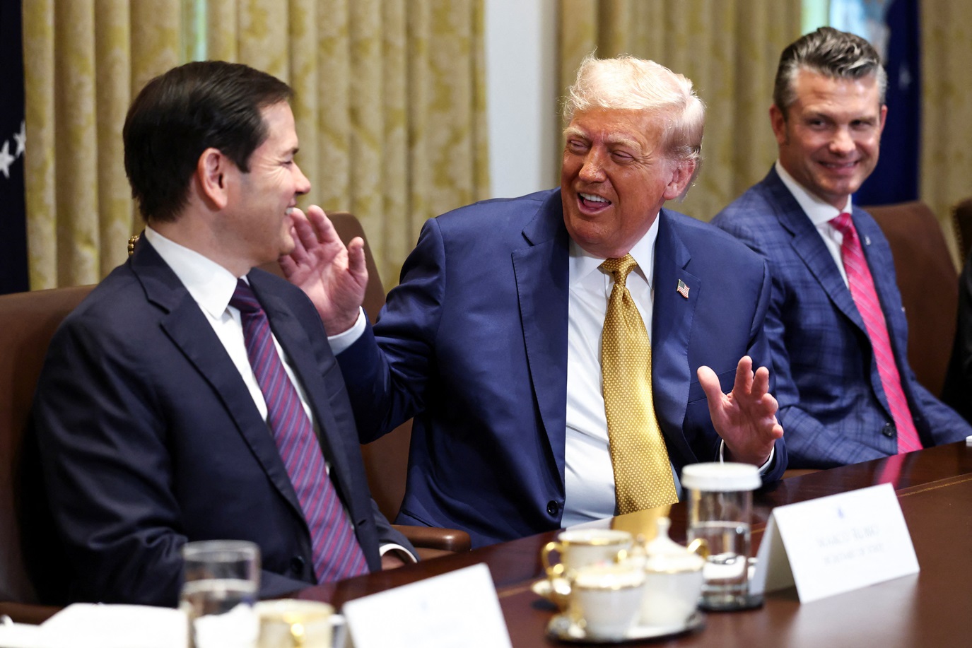 Presidente Trump em reunião de gabinete