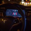 Atualização de software da Tesla em veículo Model S