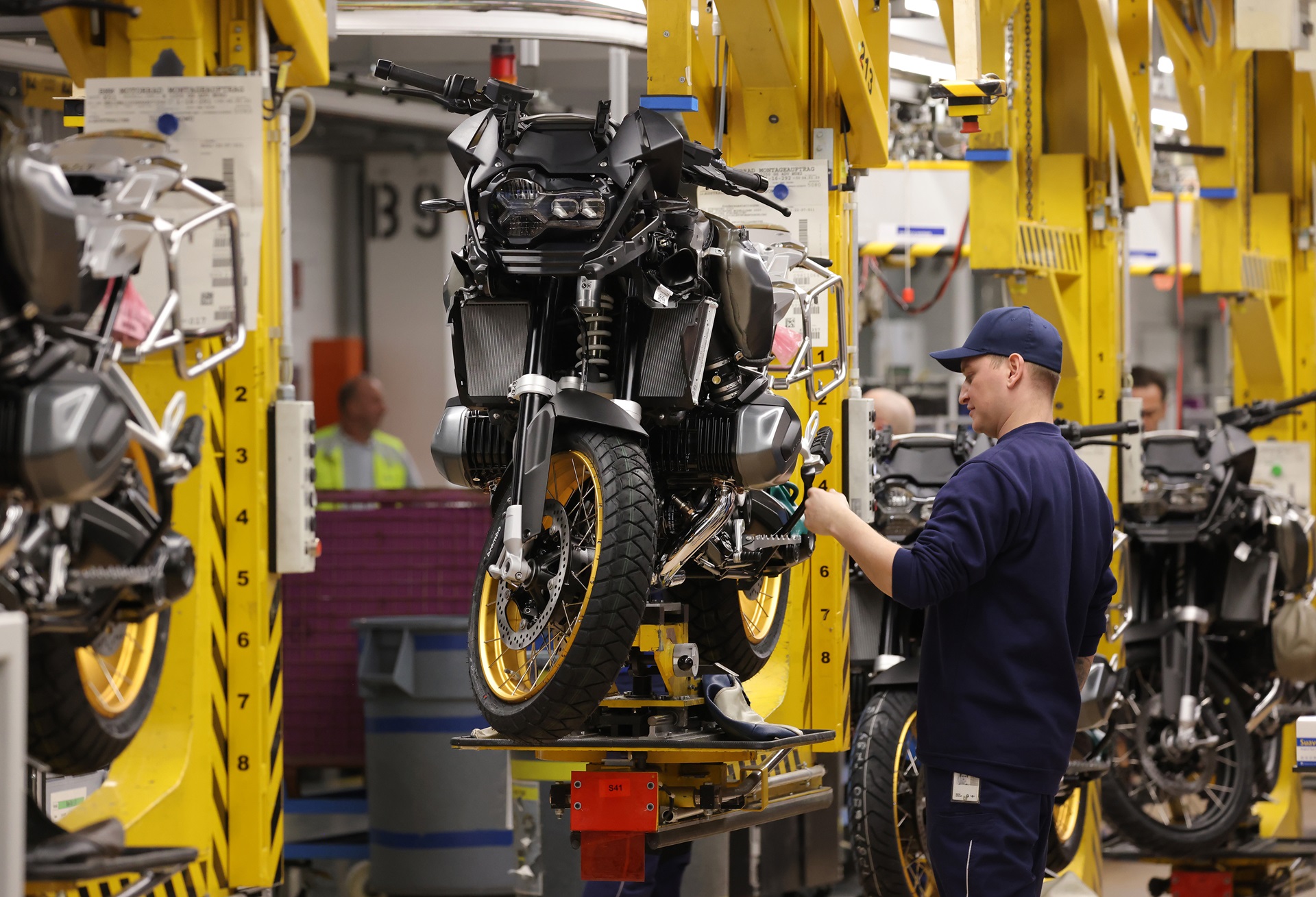 Montagem de motocicletas da BMW