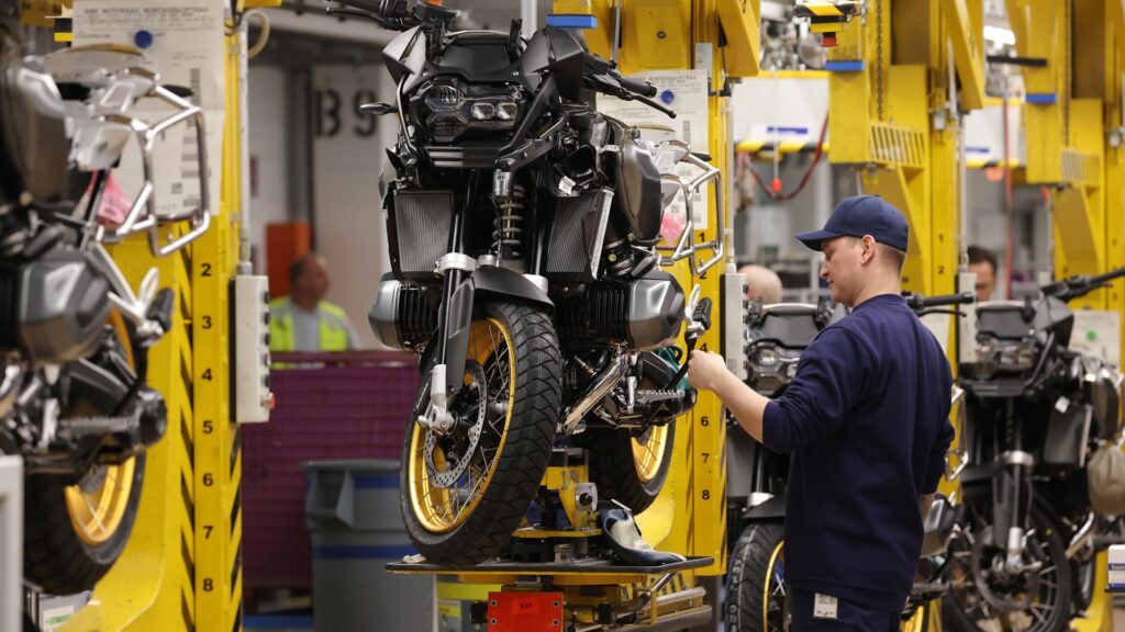 Montagem de motocicletas da BMW
