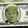 Trump na cédula de dólar