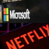 Imagem relacionada à parceria entre Microsoft e Netflix.