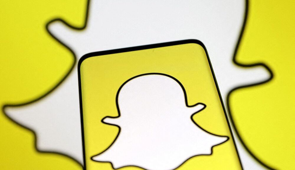 Logo do Snapchat em uma ilustração